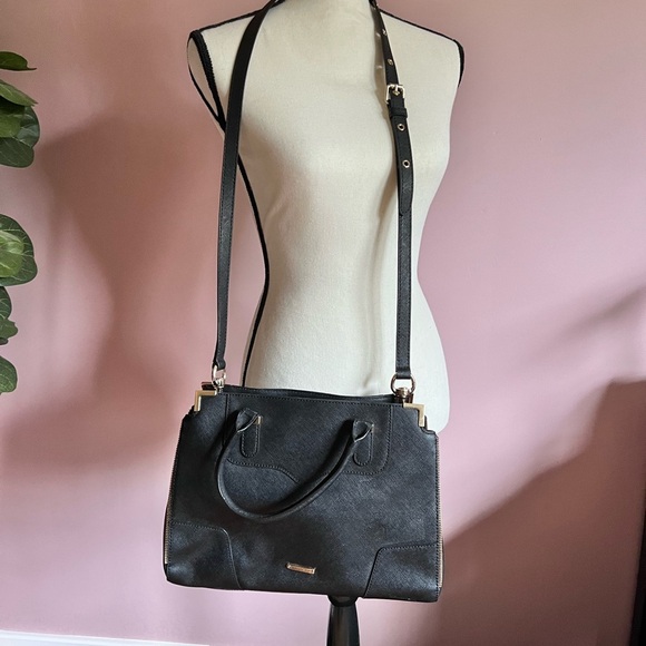 REBECCA MINKOFF Handbag Black Amorous Satchel - Picture 1 of 14